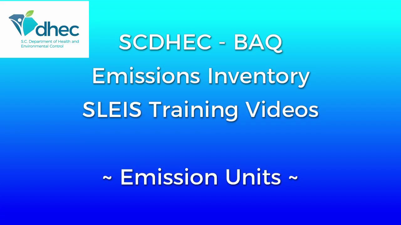 SLEIS Emission Units YouTube
