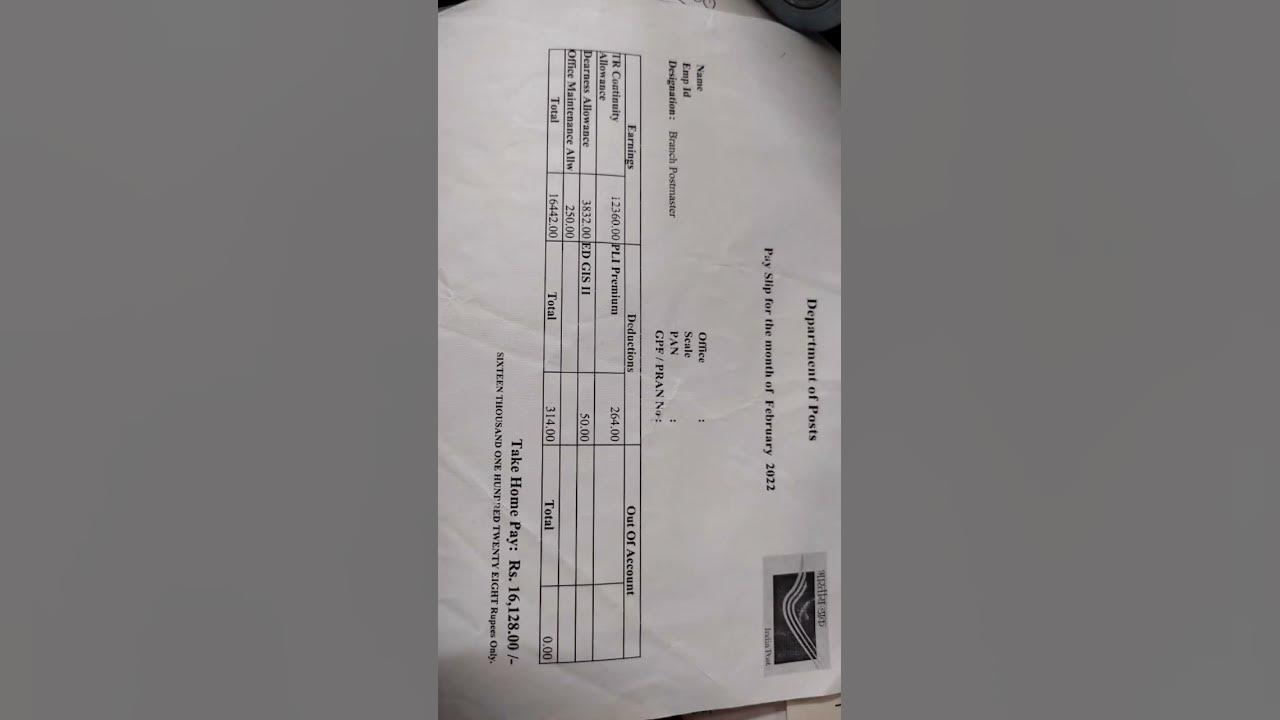 branch-postmaster-bpm-salary-slip-february-2022-youtube