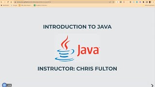 Intro. To Java (3 of 5): Declaration and Variable Initialization; Binary