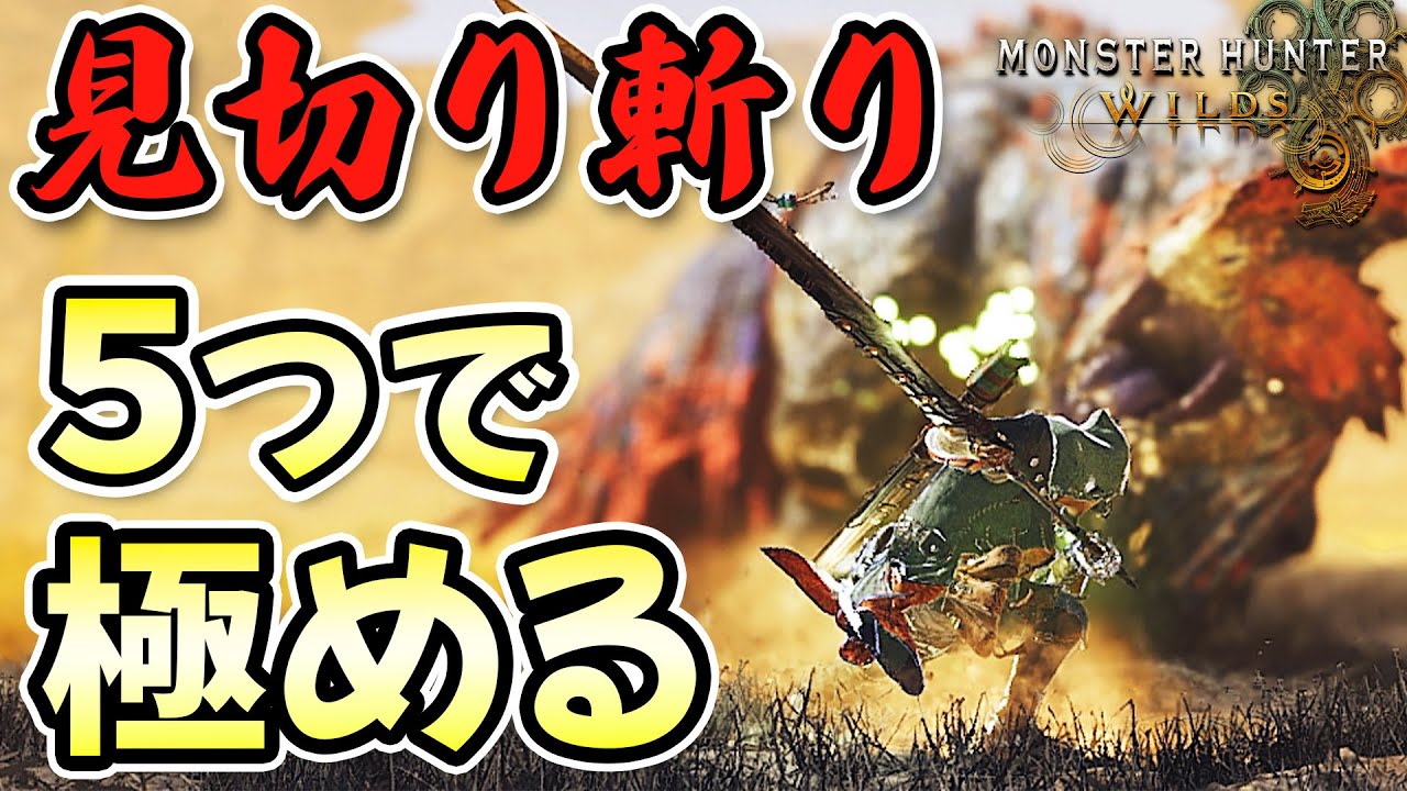 【初心者超必見！】太刀見切り斬りを極める！初心者だからこそ感じた５つの重要ポイント【モンハンワイルズ】