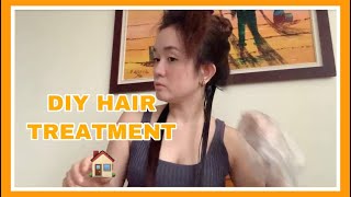 DIY HAIR TREATMENT (at home)  INSTANT REBOND KANA | ERIKA RAMOS