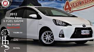 2012 Toyota Aqua S Fuel Saver