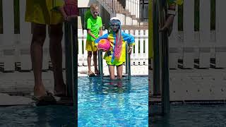 Challenge În Piscină Parents Versus Children At The Pool Pool Challenge