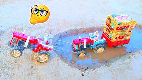 Diy tractor Stuck In Mud With Parle G. Mini Science project Part 1 || @shubbucreator