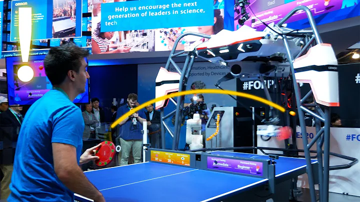 Playing Ping Pong Against An AI Robot At CES 2020!