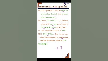 Push Operation using Linked list #csegurushorts #shortvideo #shorts #stackoperations #stack #short