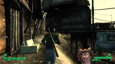 Fallout 3(hard), no guns, only melee and throwables (Part 4)