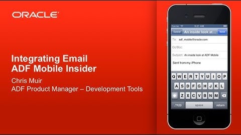 ADF Mobile - Integrating Email