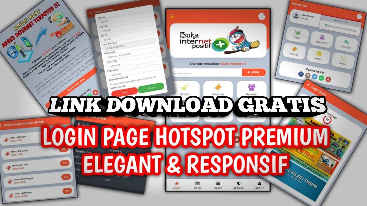 Download login page netbar studio premium dengan gratis sangat keren ...