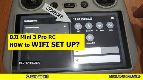 How to Set Up Wifi DJI Mini 3 Pro RC - DJI Mini 3 Pro Tutorial