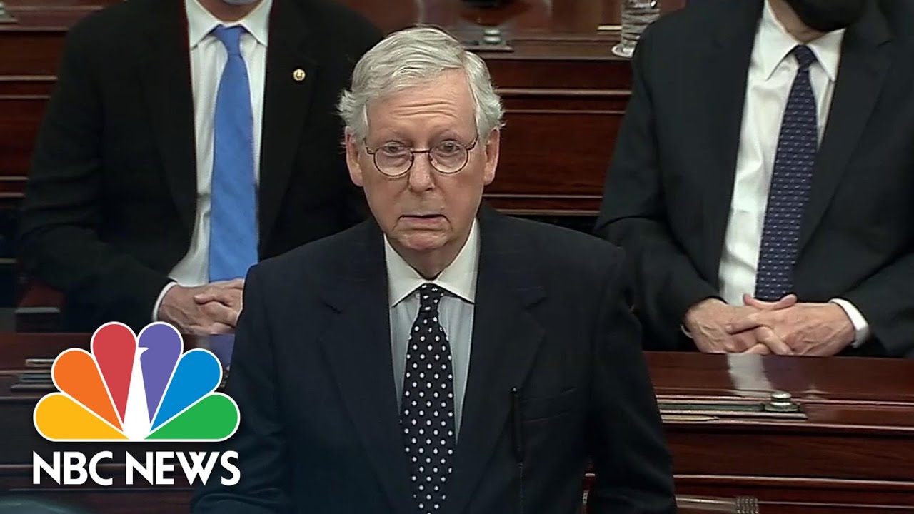 McConnell Speaks Against Republicans Objecting To Electoral College Vote Count | NBC News