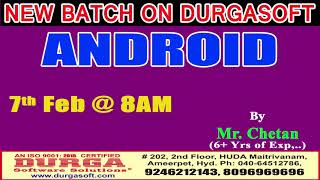 New Batch On Android by Mr. Chetan Demo On 7th Feb @8AM At Maitrivanam(HYD) - Offline Batch screenshot 1