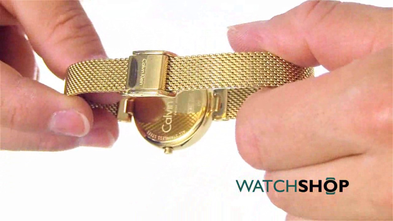 Calvin Klein Ladies' Authentic Watch (K8G23526) - YouTube