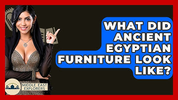 What Did Ancient Egyptian Furniture Look Like? - Middle East Explorers