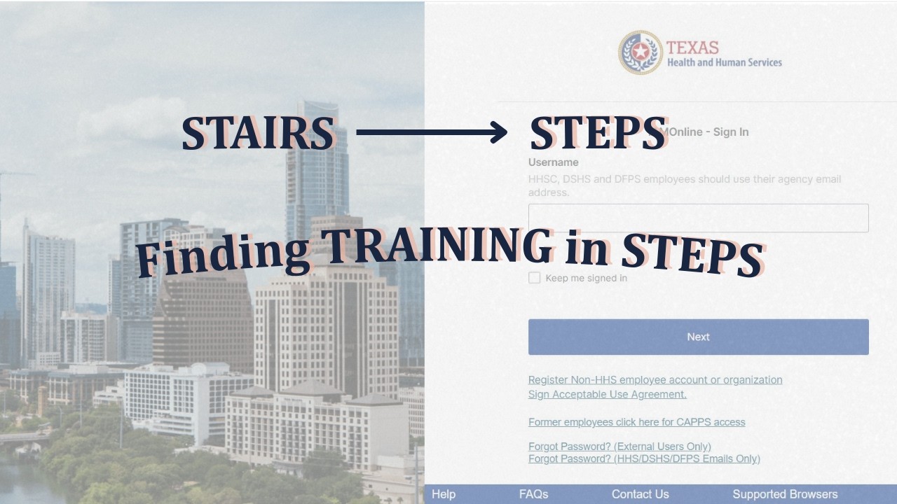How to Access STEPS & Find Cost Report Training | STAIRS to STEPS ...
