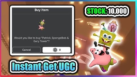 [UGC LIMITED] Tower of Misery Script - Instant Get UGC (SpongeBob)