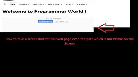 Selenium - How to take screenshot of complete web page even if full page is not visible on screen?