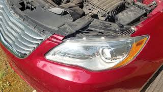 The easiest way to change the driver's side headlight bulb in a 20112014 Chrysler 200.