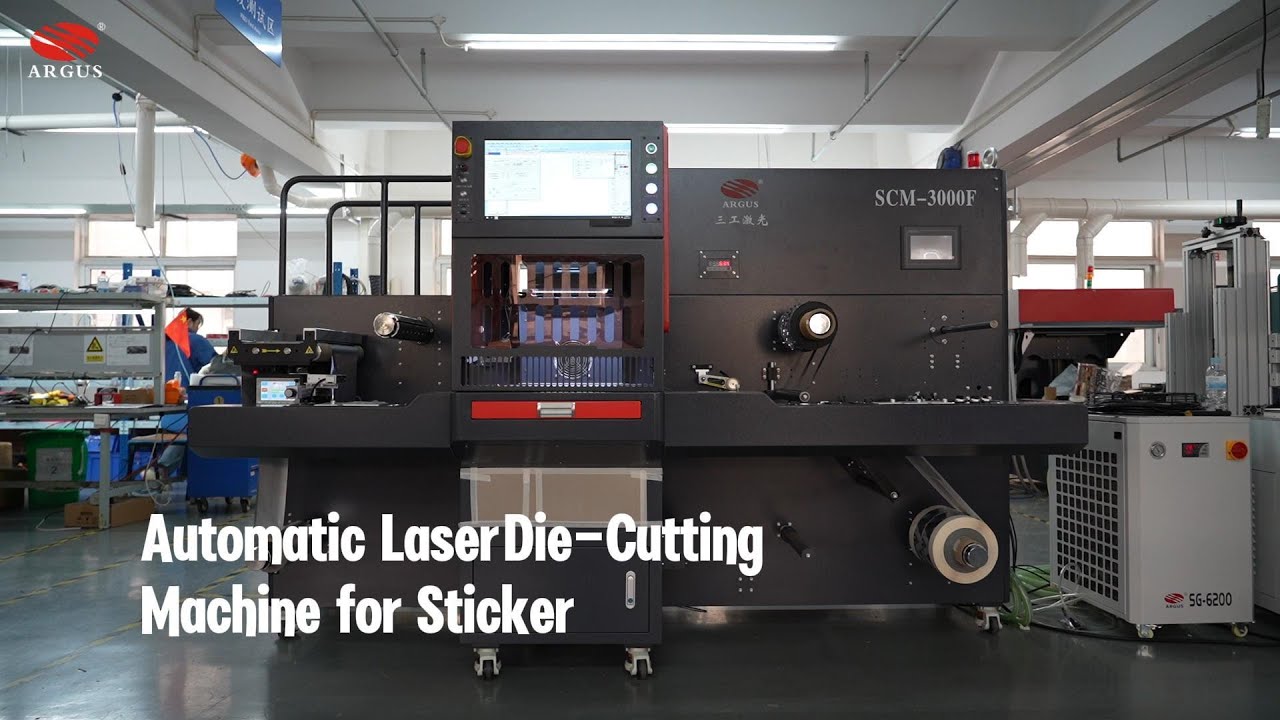 Fully Automatic Laser Die Cutting Machine for Stickers | ARGUS LASER