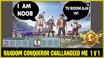 RANDOM CONQUEROR CHALLENGED ME 1V1 | AND THIS HAPPENDED | JOINING RANDOM SQUAD