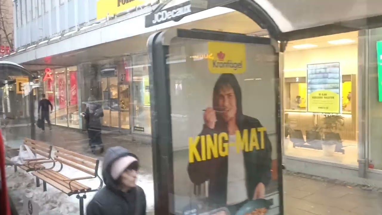 Sweden, bus 401 ride from Karlstad Busstation to Graninge, Molkom Pt.1