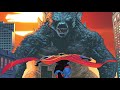 Godzilla invades The DC universe 