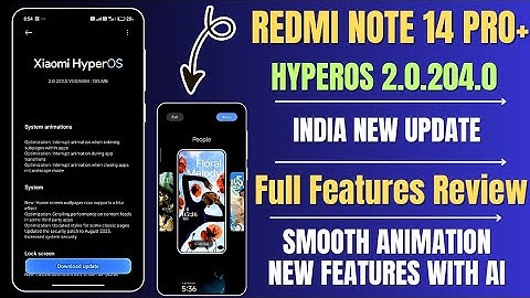 Redmi Note 14 Pro+ HyperOS 2.0.204.0 India New Update Release, Full Features Review & Changes 