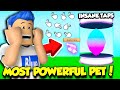 I Got The RAREST PET In The PIXELATED EGG In Tapping Simulator AND IT'S SO OP! (Roblox)