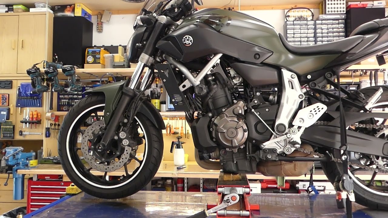 Yamaha MT 07 -- Service 2024 -- Neue Reifen und einiges mehr 🌞