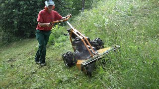 Allmäher AS  63 Hangtauglichkeits-Test