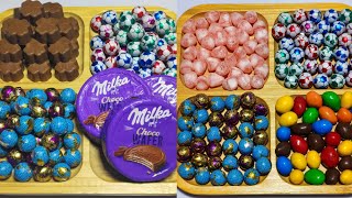 Filling Platter With Sweets And Chocolate