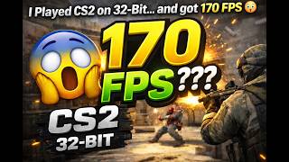 CS2 on 32-BIT?! 170 FPS Performance Test 🚀