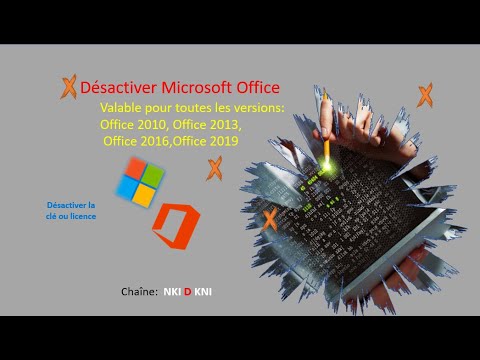 Désactiver Microsoft Office ou Désactiver la licence