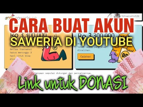 cara membuat saweria di youtube