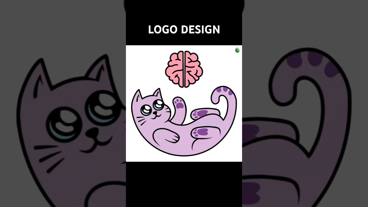 Diseñando Un Logo de Gato Animado y Cerebro CATBRAIN 