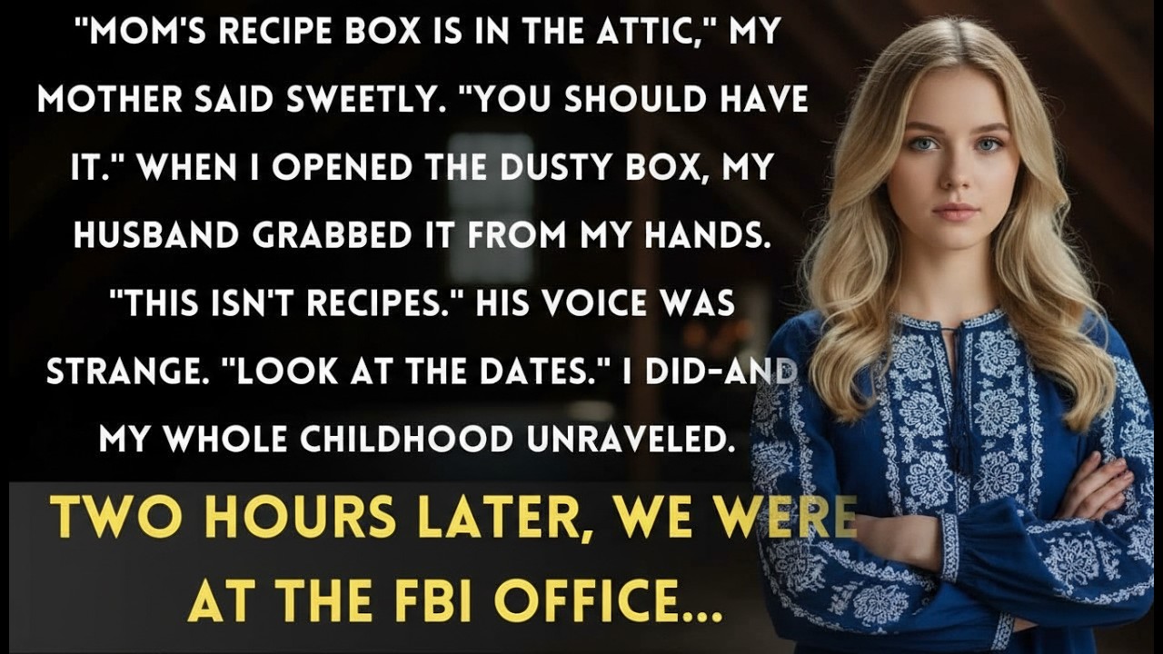 “Mom’s recipe box is in the attic,” she said  My husband opened it： “These aren’t recipes”