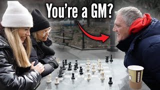 Park Chess Player Can’t Believe He’s Playing A GRANDMASTER