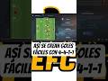 Así se crean goles fáciles con 4-4-1-1