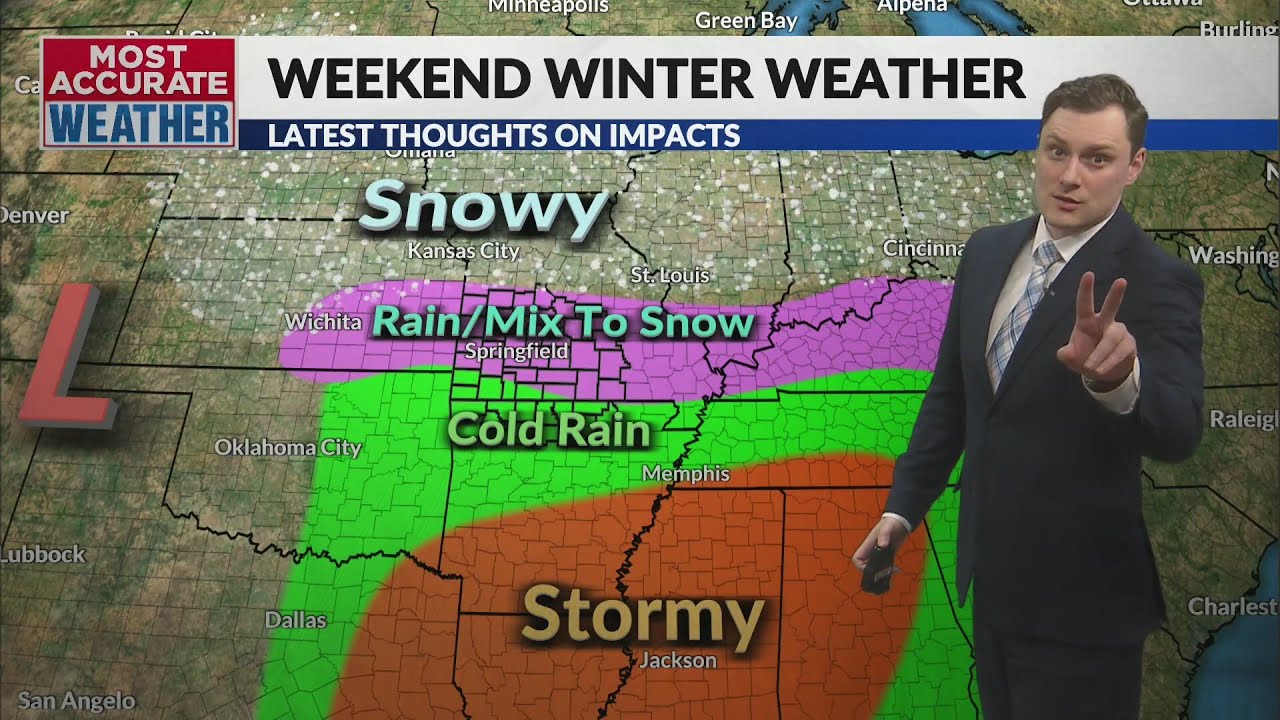 Winter Storm set to arrive this Weekend - YouTube