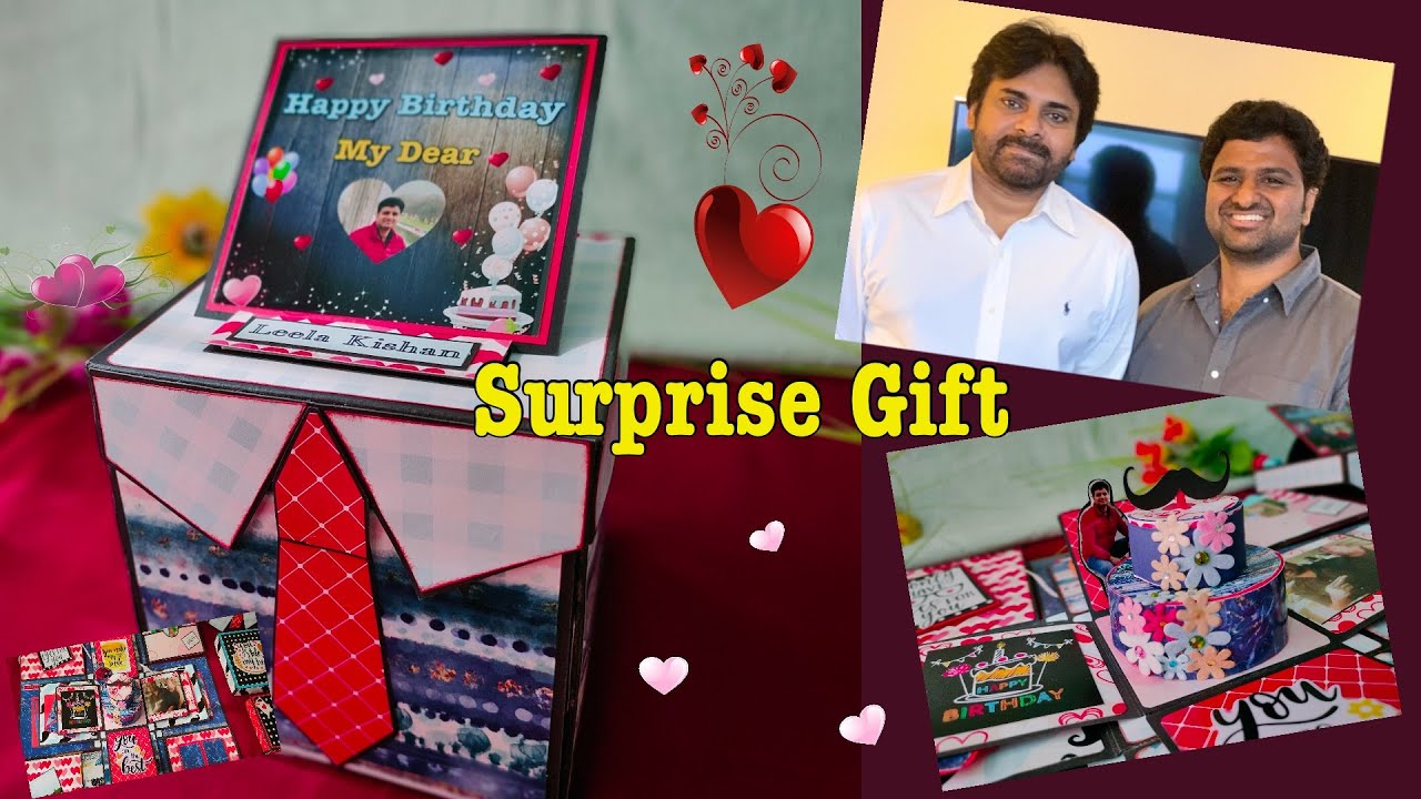 Fiancé Birthday Surprise Gift iCraftent Lovely Birthday Explosion Box