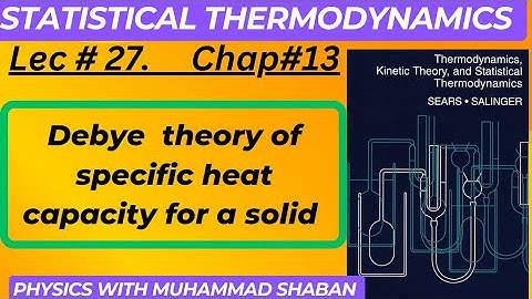 Debye Theory of lattice heat capacity | statistical thermodynamics | statistical mechanics