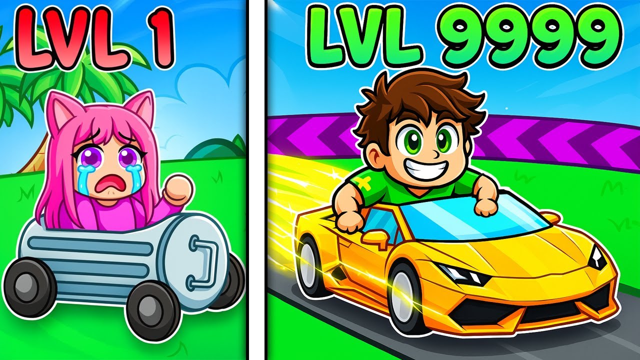 Masina de NOOB *VS* Masina de PRO pe Driving EMPIRE in ROBLOX...