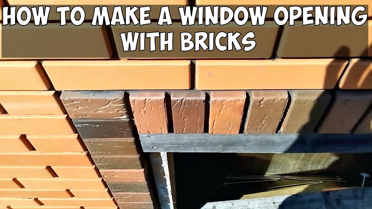 How to make a window opening with bricksbricklaying YouTube