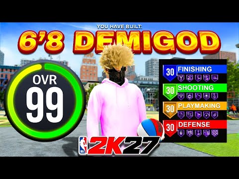 This 6'8 DEMIGOD BUILD Has NO WEAKNESSES on NBA 2K27! BEST 6'8 BUILD 2K27