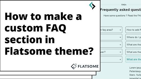 How to add a custom FAQ section in Flatsome Website? Add a Custom FAQ accordion in flatsome website