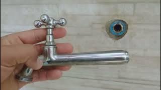 Como tirar pedaços de uma Torneira metálica que quebrou na conexão