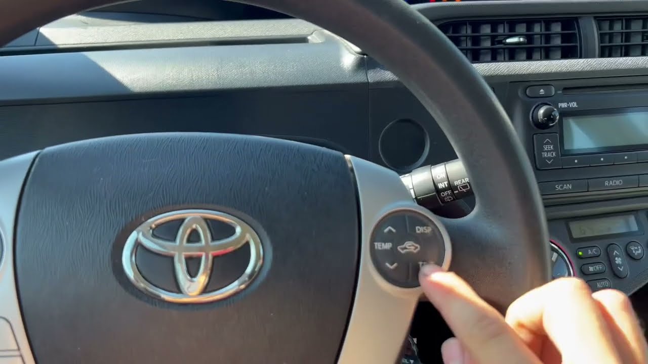 Toyota Prius C Resetting Maintenance Light