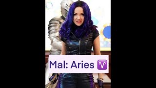 Descendants characters as zodiac signs! #shorts #descendants #zodiac #zodiacsigns #zffs