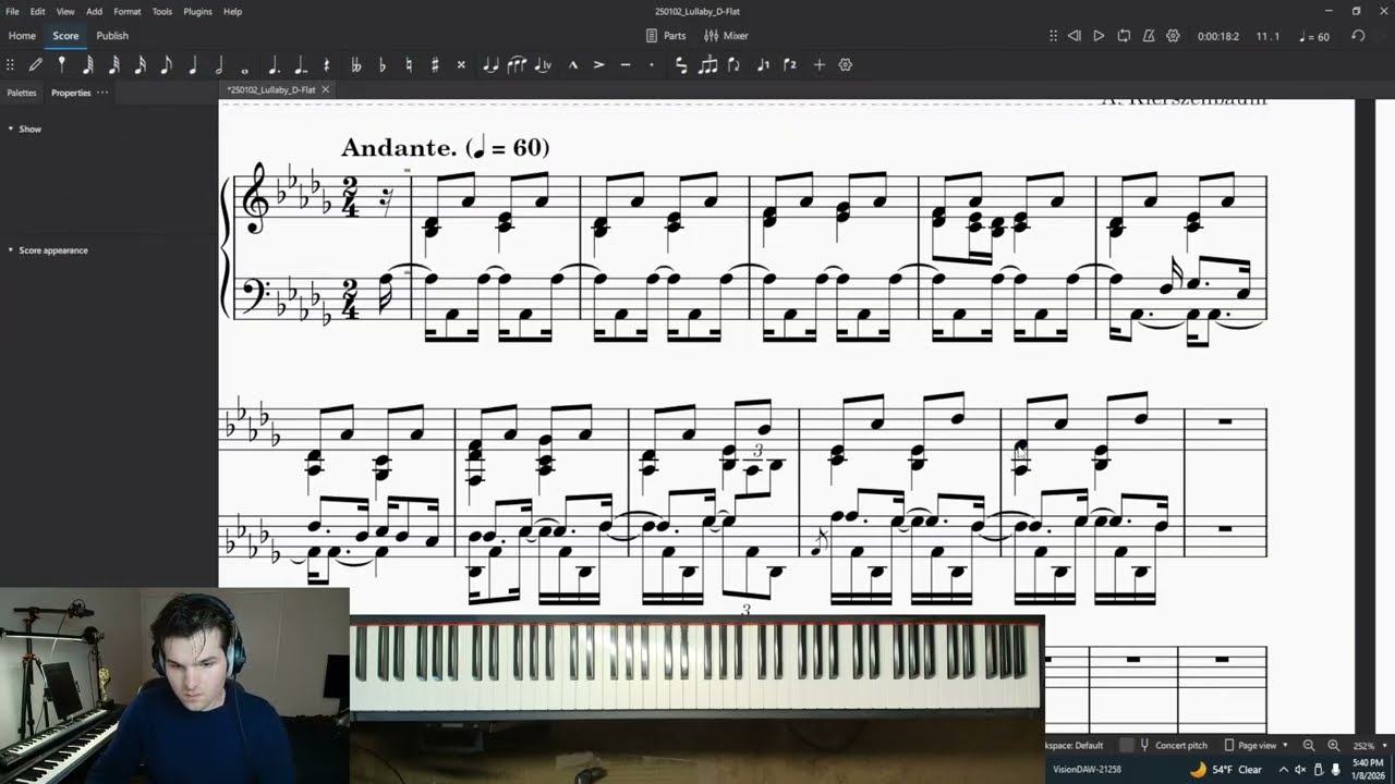 FIGURING OUT THE NEXT SECTION (CONTINUING THE NEW PIECE - COMPOSER FOR ARCANE)
