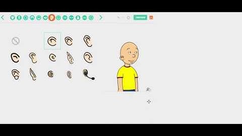 How To Make Caillou in GoAnimate